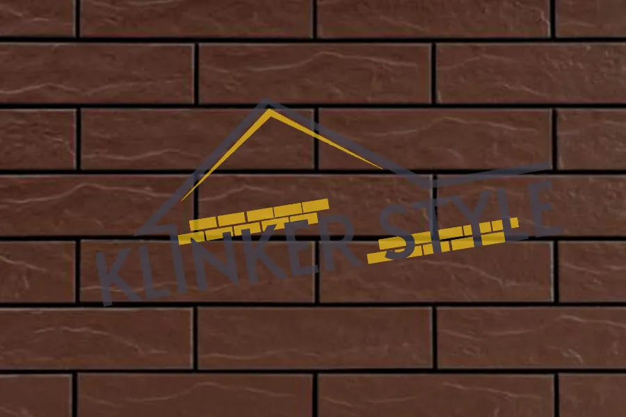 Клинкерная плитка для термопанелей Brąz структура